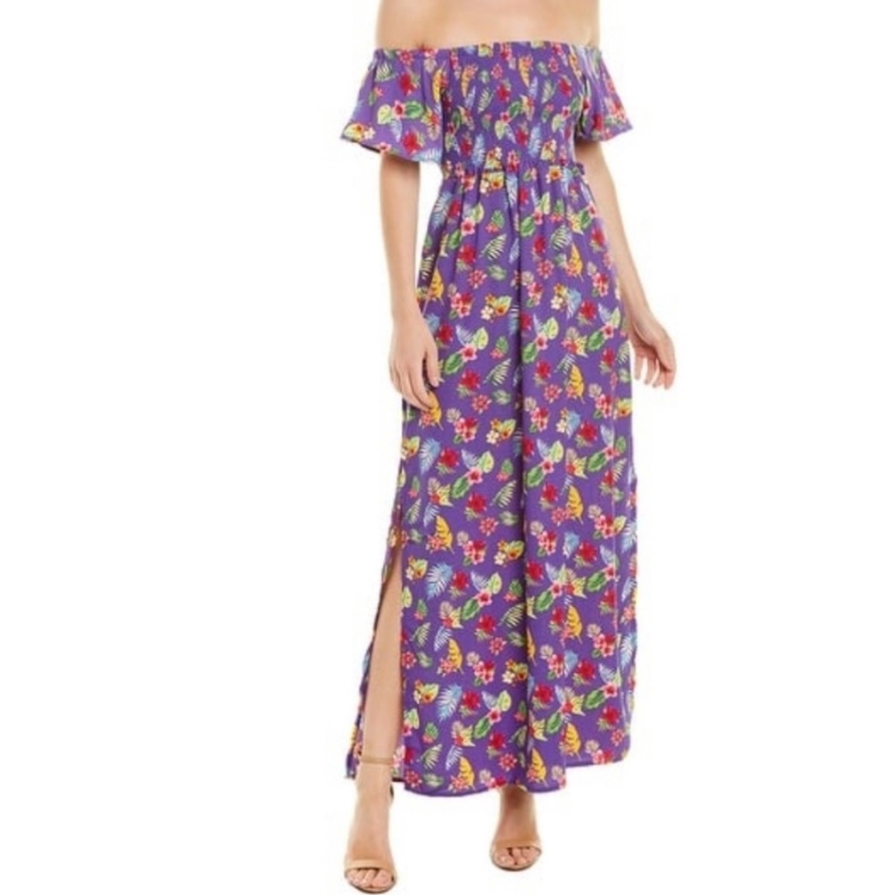 NWT Romeo Juliet Couture Smocked Floral Maxi Dress